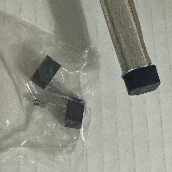 Ami Club wear Silver stiletto knee boots 6.5 with silver see pics for flaws - Picture 8 of 14